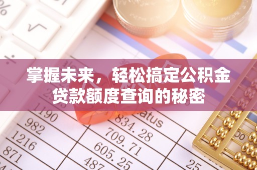 琼中掌握未来，轻松搞定公积金贷款额度查询的秘密