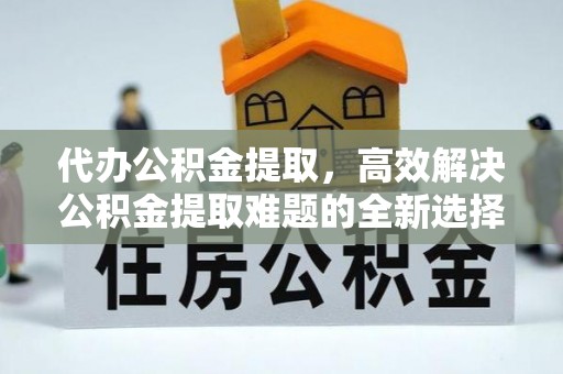 琼中代办公积金提取，高效解决公积金提取难题的全新选择