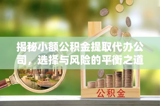 琼中揭秘小额公积金提取代办公司，选择与风险的平衡之道