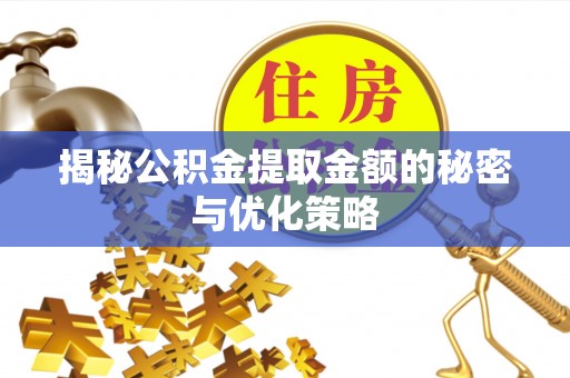 琼中揭秘公积金提取金额的秘密与优化策略